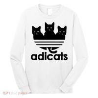Funny Adicats Cute Cat Lover Pocket Cat Cat Mom Black Cat Long Sleeve Shirt thumb 0