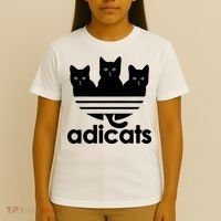 Funny Adicats Cute Cat Lover Pocket Cat Cat Mom Black Cat T-Shirt thumb 4