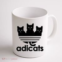 Funny Adicats Cute Cat Lover Pocket Cat Cat Mom Black Cat Coffee Mug thumb 1
