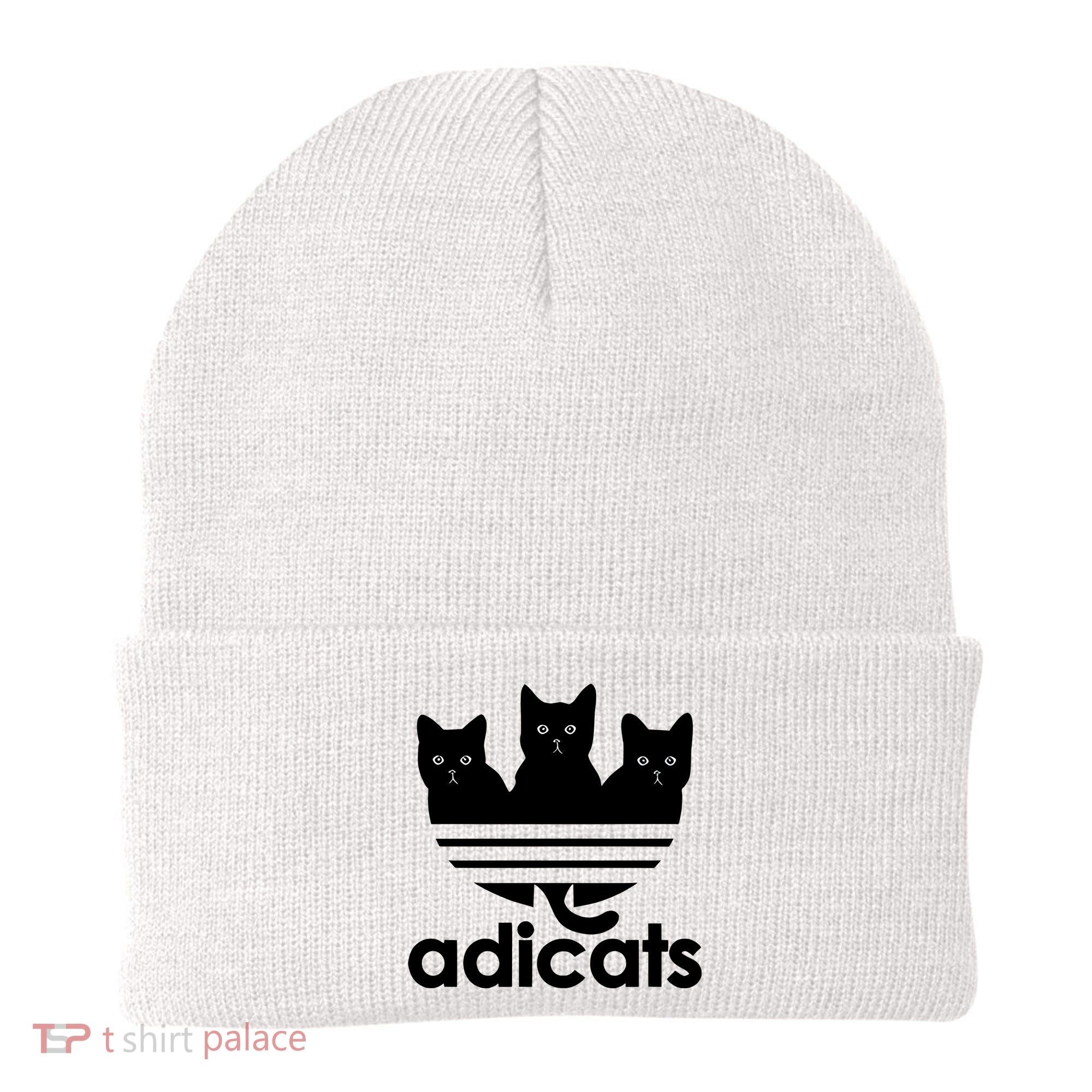Funny Adicats Cute Cat Lover Pocket Cat Cat Mom Black Cat Beanie