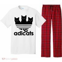 Funny Adicats Cute Cat Lover Pocket Cat Cat Mom Black Cat Pajama Set thumb 0