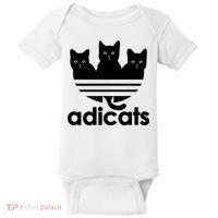 Funny Adicats Cute Cat Lover Pocket Cat Cat Mom Black Cat Baby Bodysuit thumb 0