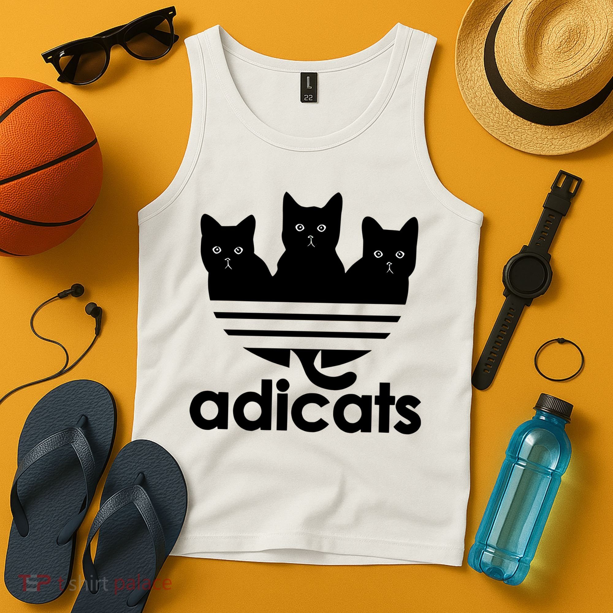 Funny Adicats Cute Cat Lover Pocket Cat Cat Mom Black Cat Tank Top