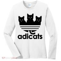 Funny Adicats Cute Cat Lover Pocket Cat Cat Mom Black Cat Women's Long Sleeve Shirt thumb 0