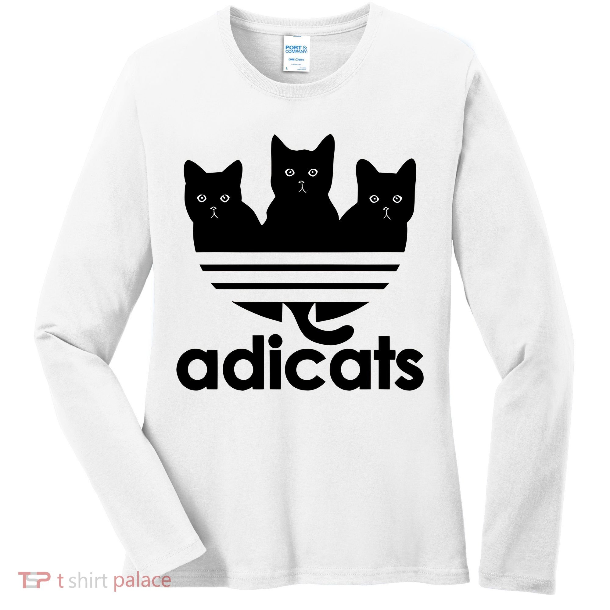 Funny Adicats Cute Cat Lover Pocket Cat Cat Mom Black Cat Women's Long Sleeve Shirt