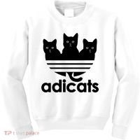 Funny Adicats Cute Cat Lover Pocket Cat Cat Mom Black Cat Kids Sweatshirt thumb 0