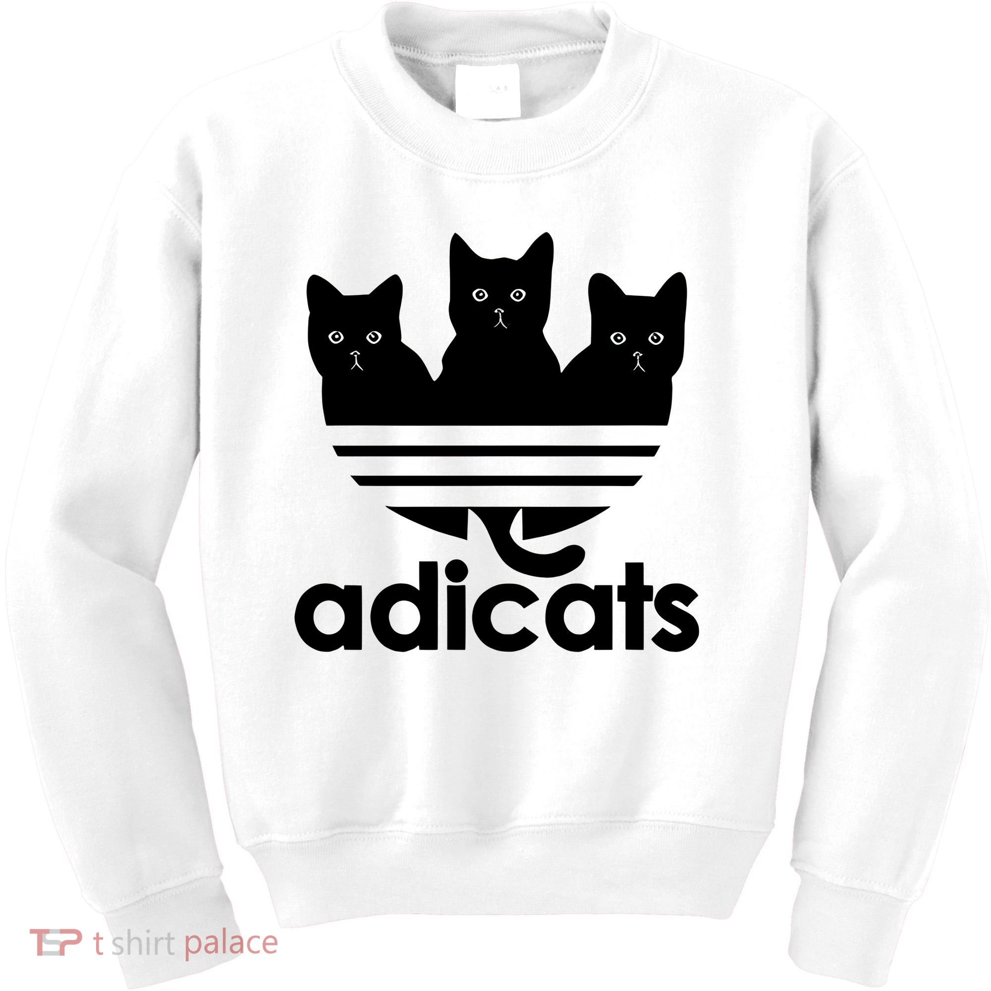 Funny Adicats Cute Cat Lover Pocket Cat Cat Mom Black Cat Kids Sweatshirt