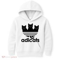 Funny Adicats Cute Cat Lover Pocket Cat Cat Mom Black Cat Kids Hoodie thumb 0
