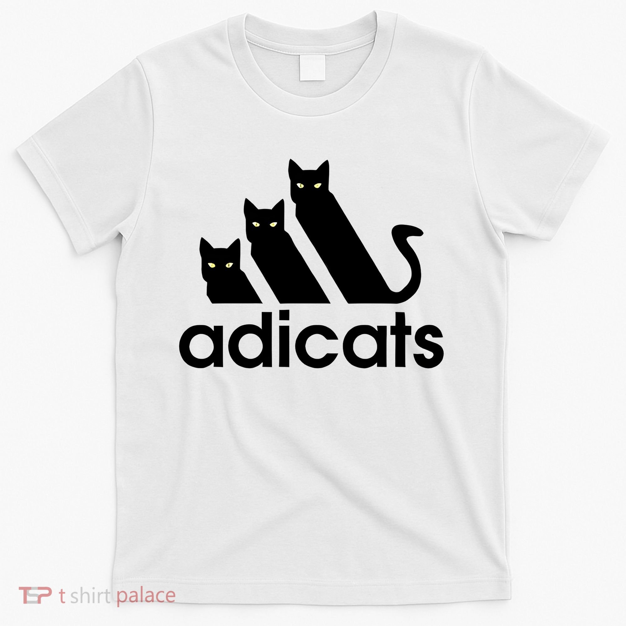 Funny Adicats Cute Cat Lover Pocket Cat Cat Mom Black Cat T-Shirt