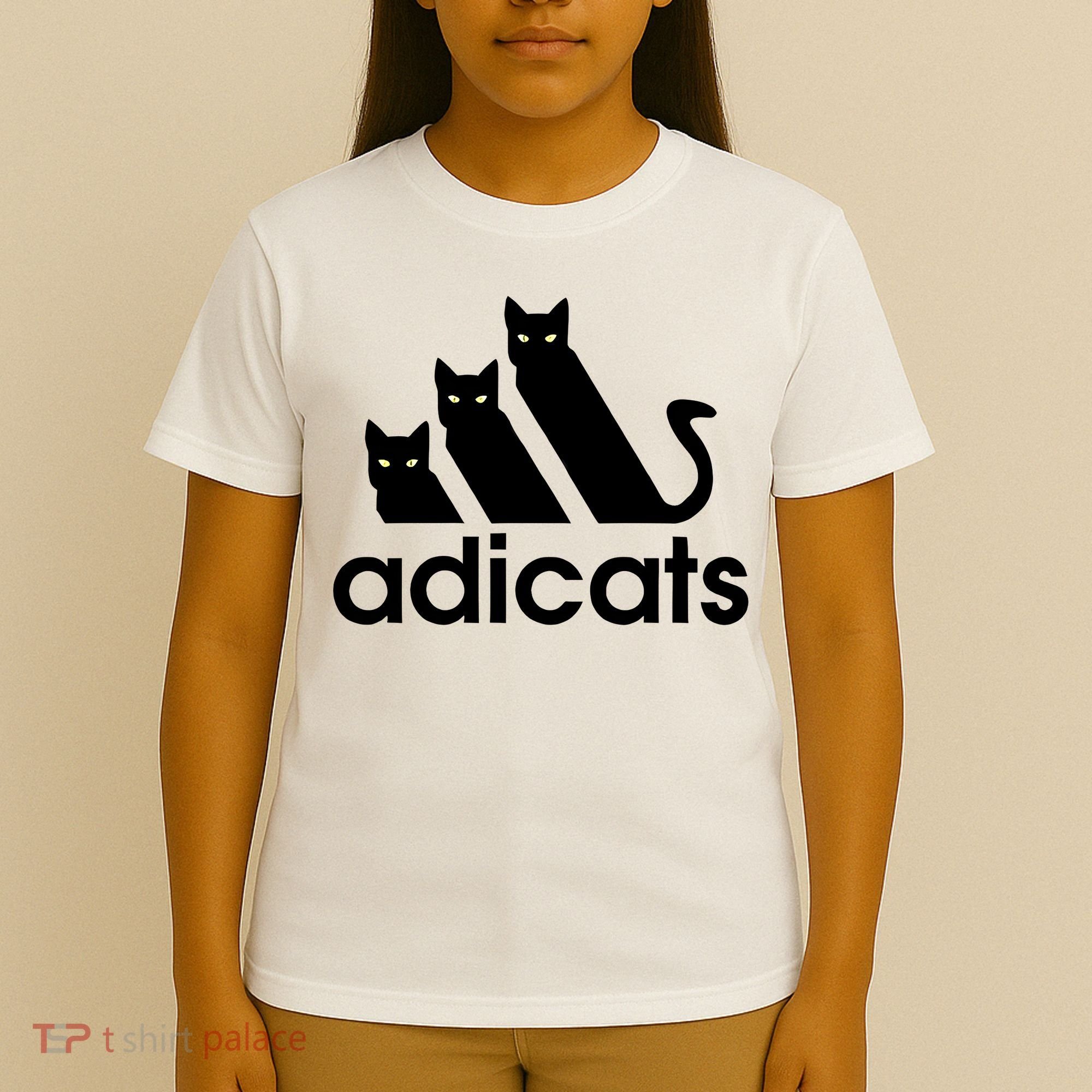 Funny Adicats Cute Cat Lover Pocket Cat Cat Mom Black Cat T-Shirt