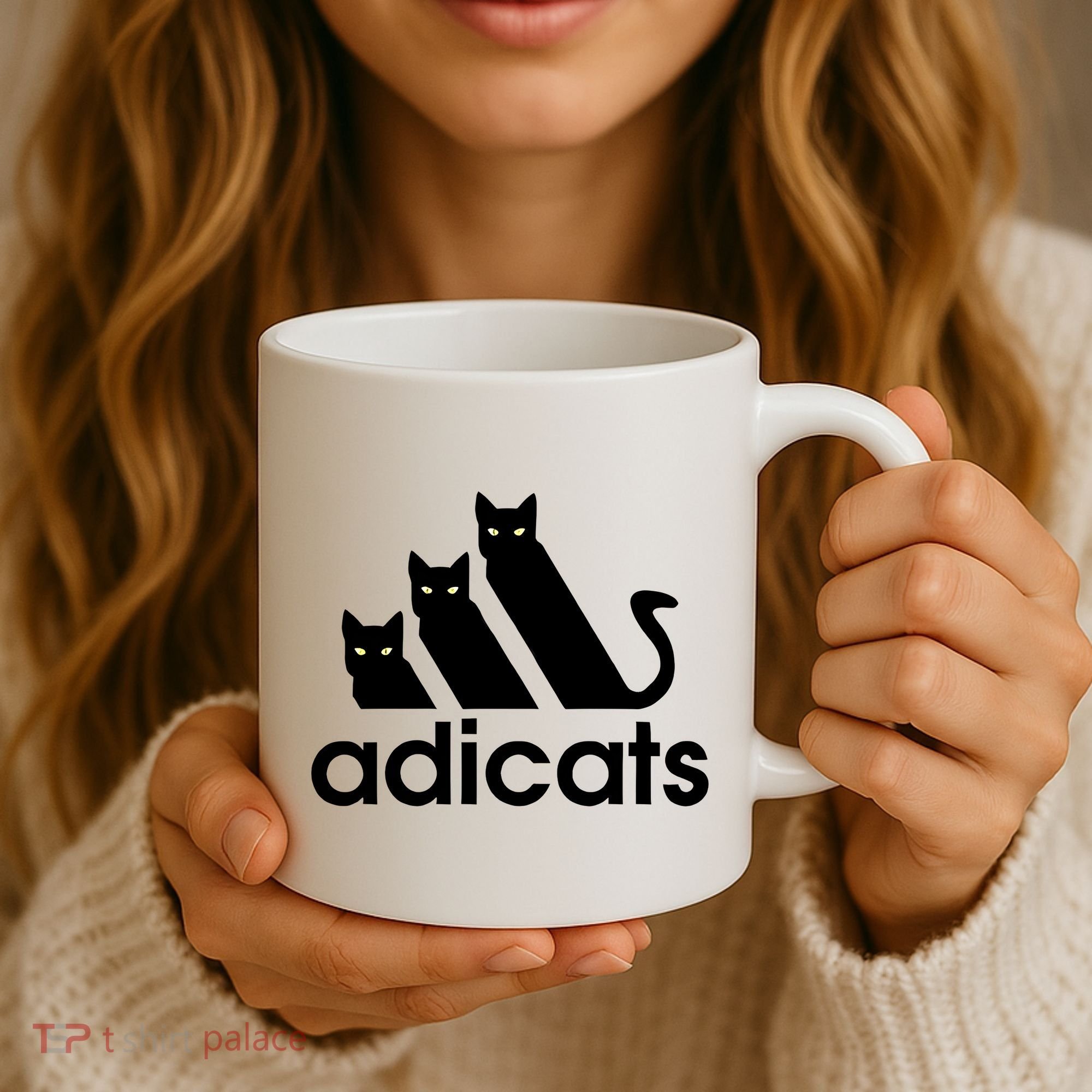 Funny Adicats Cute Cat Lover Pocket Cat Cat Mom Black Cat Coffee Mug