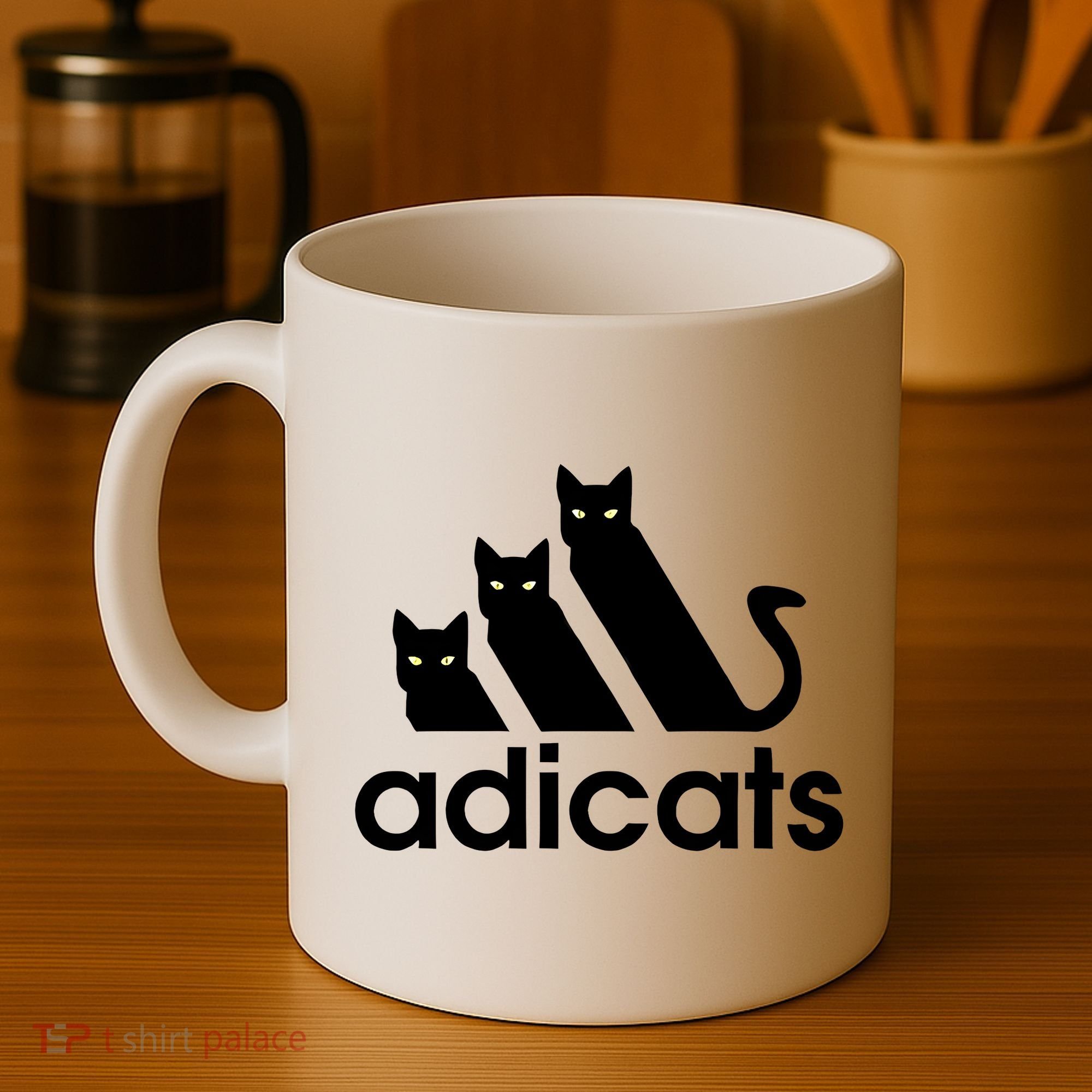 Funny Adicats Cute Cat Lover Pocket Cat Cat Mom Black Cat Coffee Mug