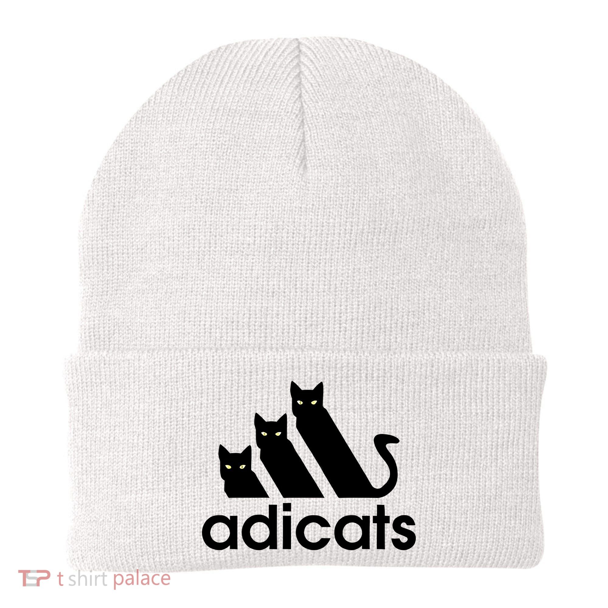 Funny Adicats Cute Cat Lover Pocket Cat Cat Mom Black Cat Beanie