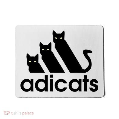 Funny Adicats Cute Cat Lover Pocket Cat Cat Mom Black Cat Mousepad