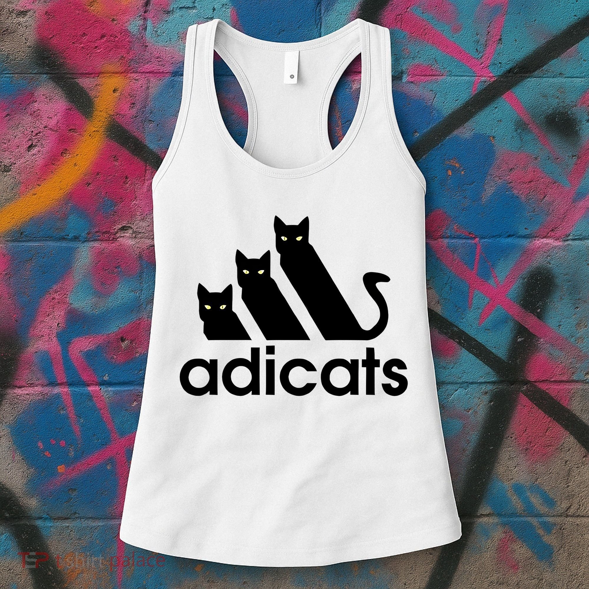 Funny Adicats Cute Cat Lover Pocket Cat Cat Mom Black Cat Women's Tank Top