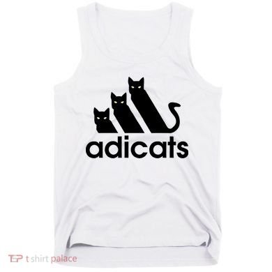 Funny Adicats Cute Cat Lover Pocket Cat Cat Mom Black Cat Tank Top