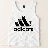 Funny Adicats Cute Cat Lover Pocket Cat Cat Mom Black Cat Tank Top thumb 2