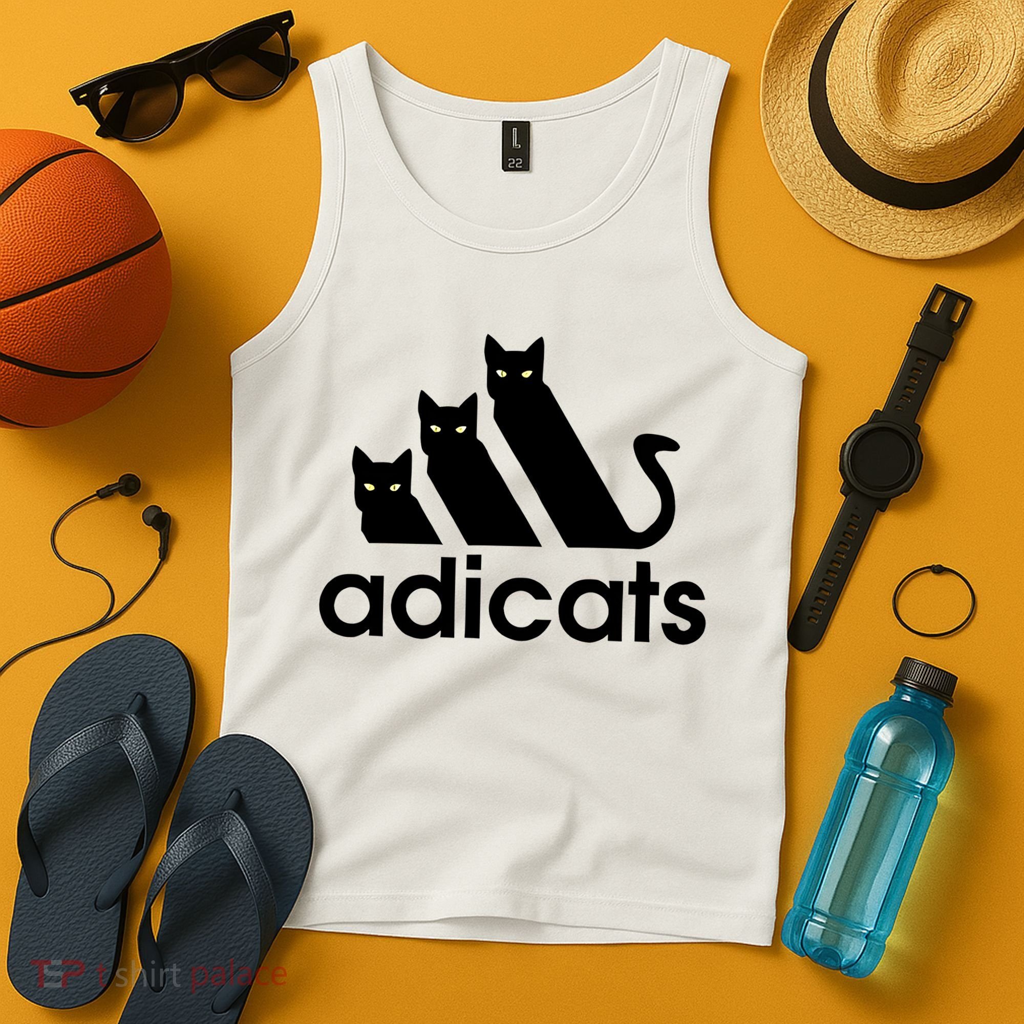 Funny Adicats Cute Cat Lover Pocket Cat Cat Mom Black Cat Tank Top