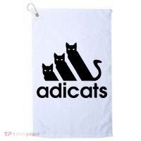 Funny Adicats Cute Cat Lover Pocket Cat Cat Mom Black Cat Golf Towel thumb 0