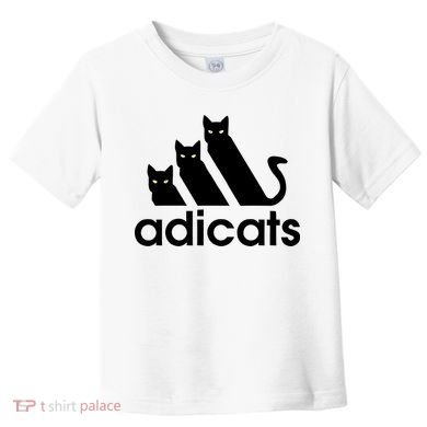 Funny Adicats Cute Cat Lover Pocket Cat Cat Mom Black Cat Toddler T-Shirt
