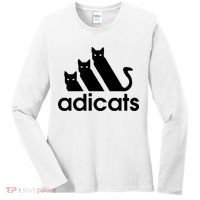 Funny Adicats Cute Cat Lover Pocket Cat Cat Mom Black Cat Women's Long Sleeve Shirt thumb 0