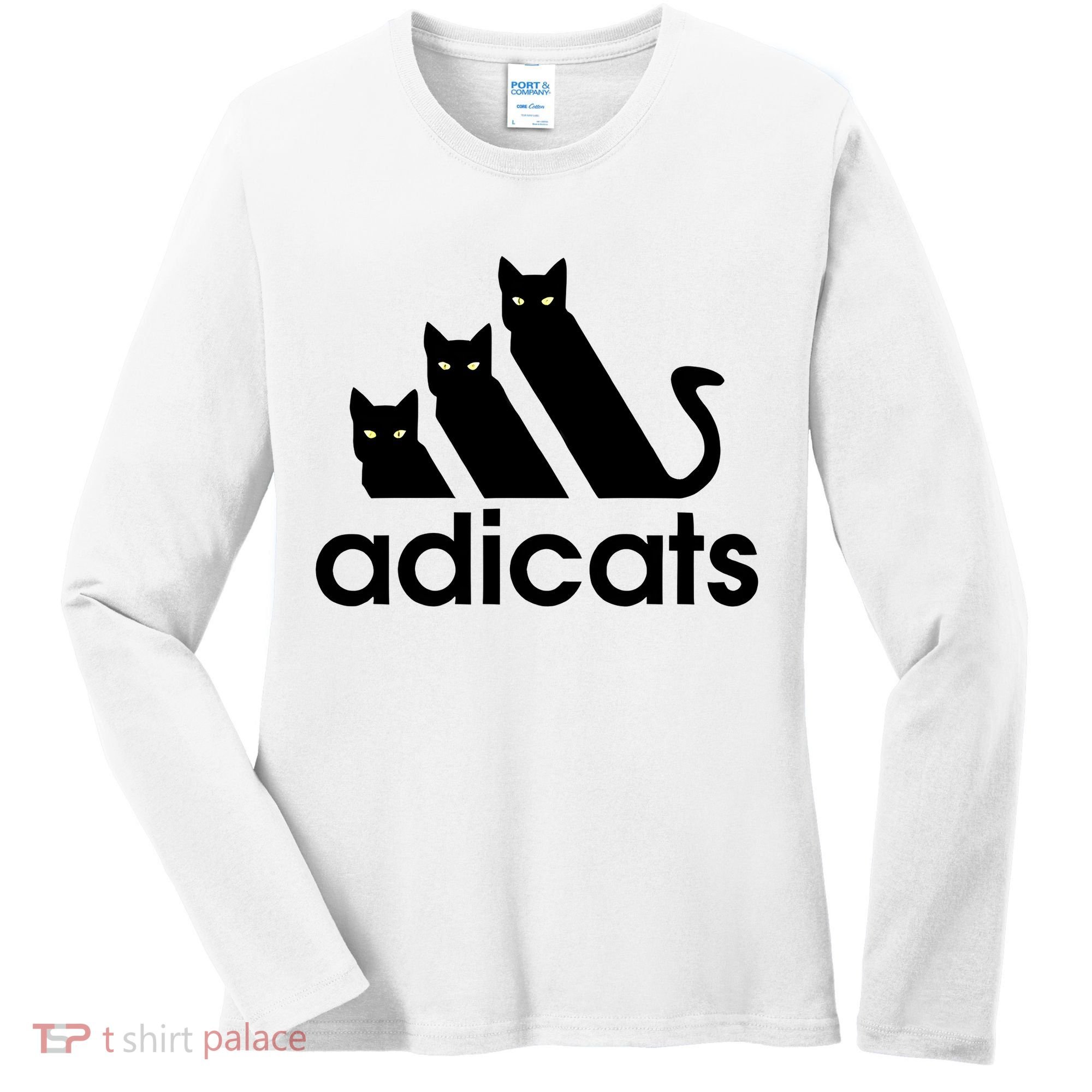 Funny Adicats Cute Cat Lover Pocket Cat Cat Mom Black Cat Women's Long Sleeve Shirt