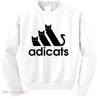 Funny Adicats Cute Cat Lover Pocket Cat Cat Mom Black Cat Kids Sweatshirt thumb 0