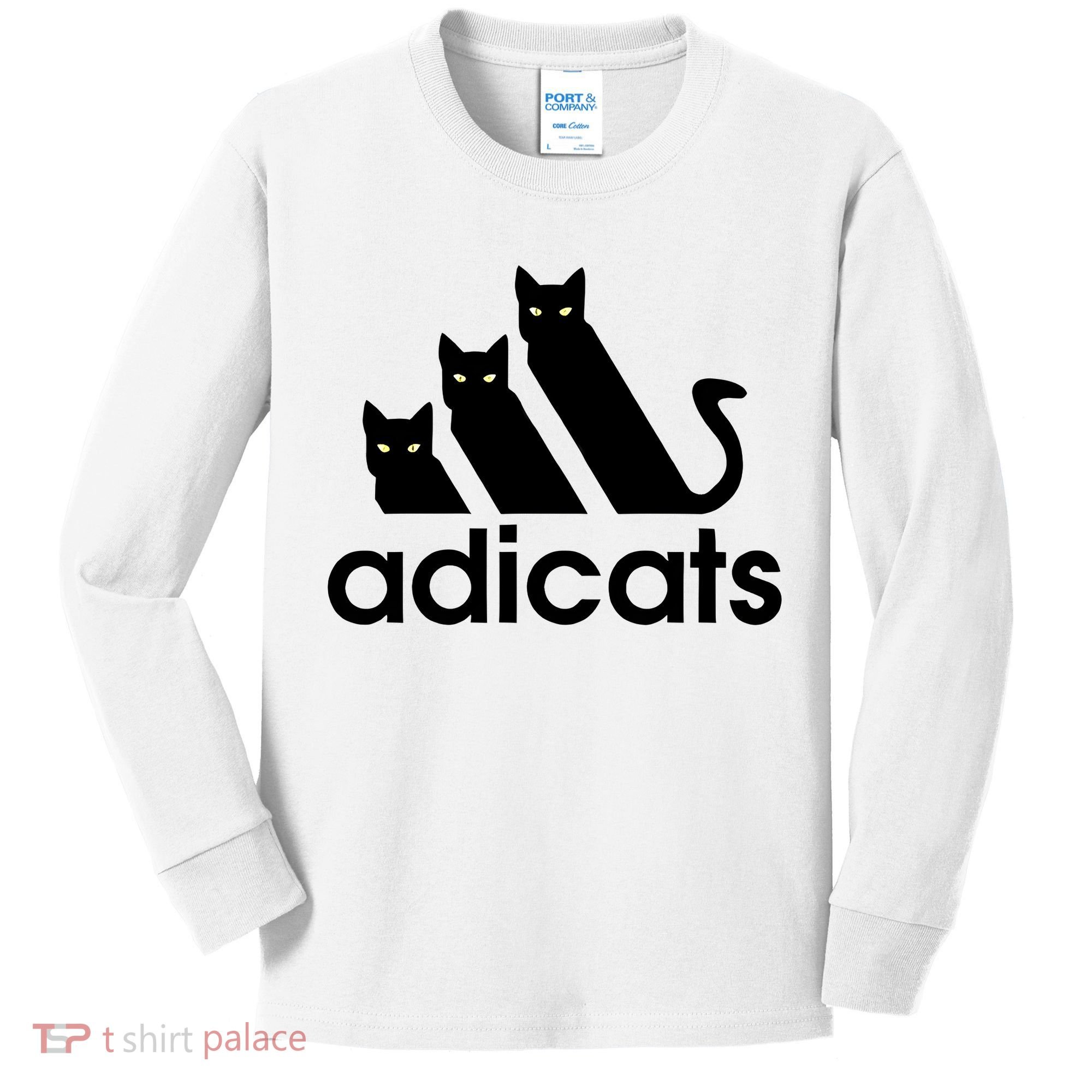 Funny Adicats Cute Cat Lover Pocket Cat Cat Mom Black Cat Kids Long Sleeve Shirt