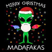 Funny Alien Christmas Cool Gift Merry Christmas Pew Madafakas Funny Gift Coffee Mug thumb 5
