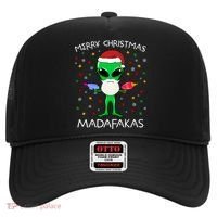 Funny Alien Christmas Cool Gift Merry Christmas Pew Madafakas Funny Gift Hat thumb 0