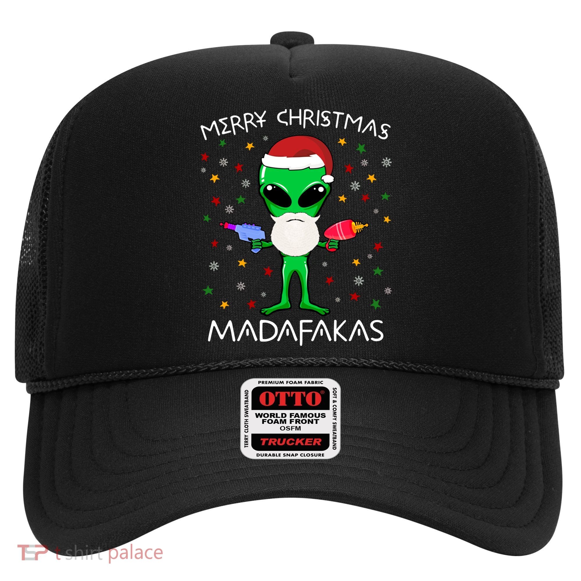 Funny Alien Christmas Cool Gift Merry Christmas Pew Madafakas Funny Gift Hat