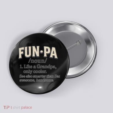 Fun-Pa: A Cool Twist on Grandpa Button