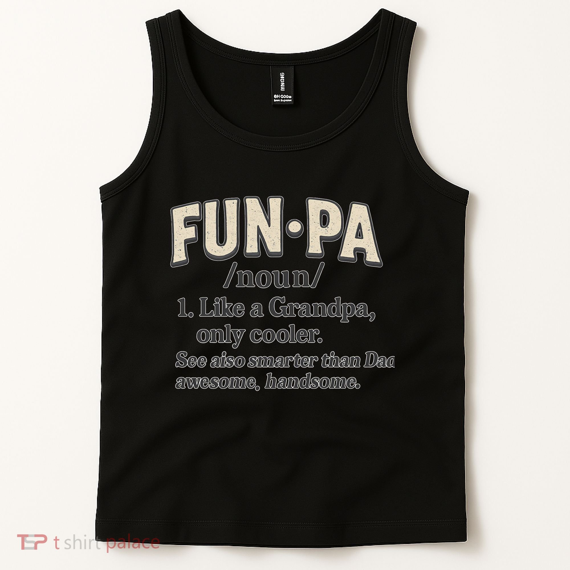 Fun-Pa: A Cool Twist on Grandpa Tank Top