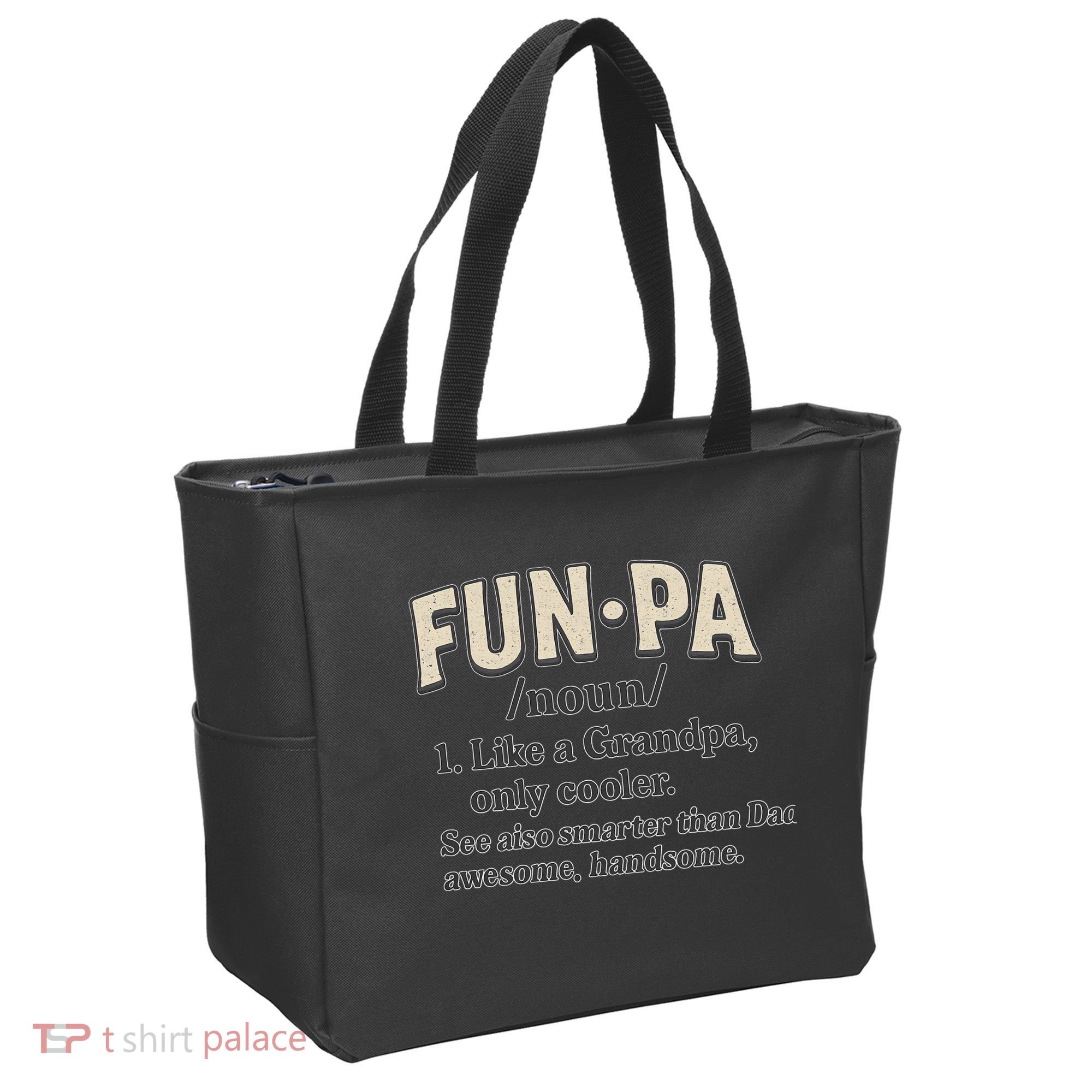Fun-Pa: A Cool Twist on Grandpa Tote Bag