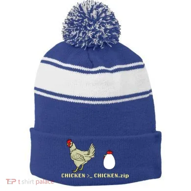 Funny Algorithm Computer Scientists Developer Coder Great Gift Stripe Pom Pom Beanie