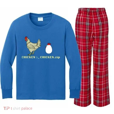 Funny Algorithm Computer Scientists Developer Coder Great Gift Kids Long Sleeve Plaid Pajama Set