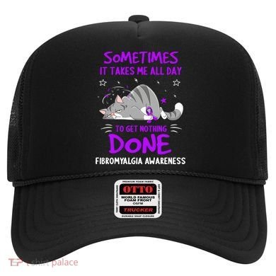 Fibromyalgia Awareness Cat Ribbon Gift Hat