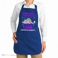 Fibromyalgia Awareness Cat Ribbon Gift Apron thumb 2