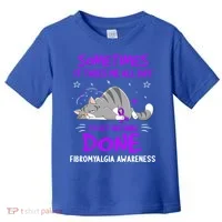 Fibromyalgia Awareness Cat Ribbon Gift Toddler T-Shirt thumb 0