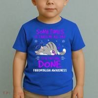 Fibromyalgia Awareness Cat Ribbon Gift Toddler T-Shirt thumb 2