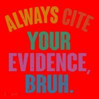 Funny Always Cite Your Evidence Bruh Santa Hat thumb 1