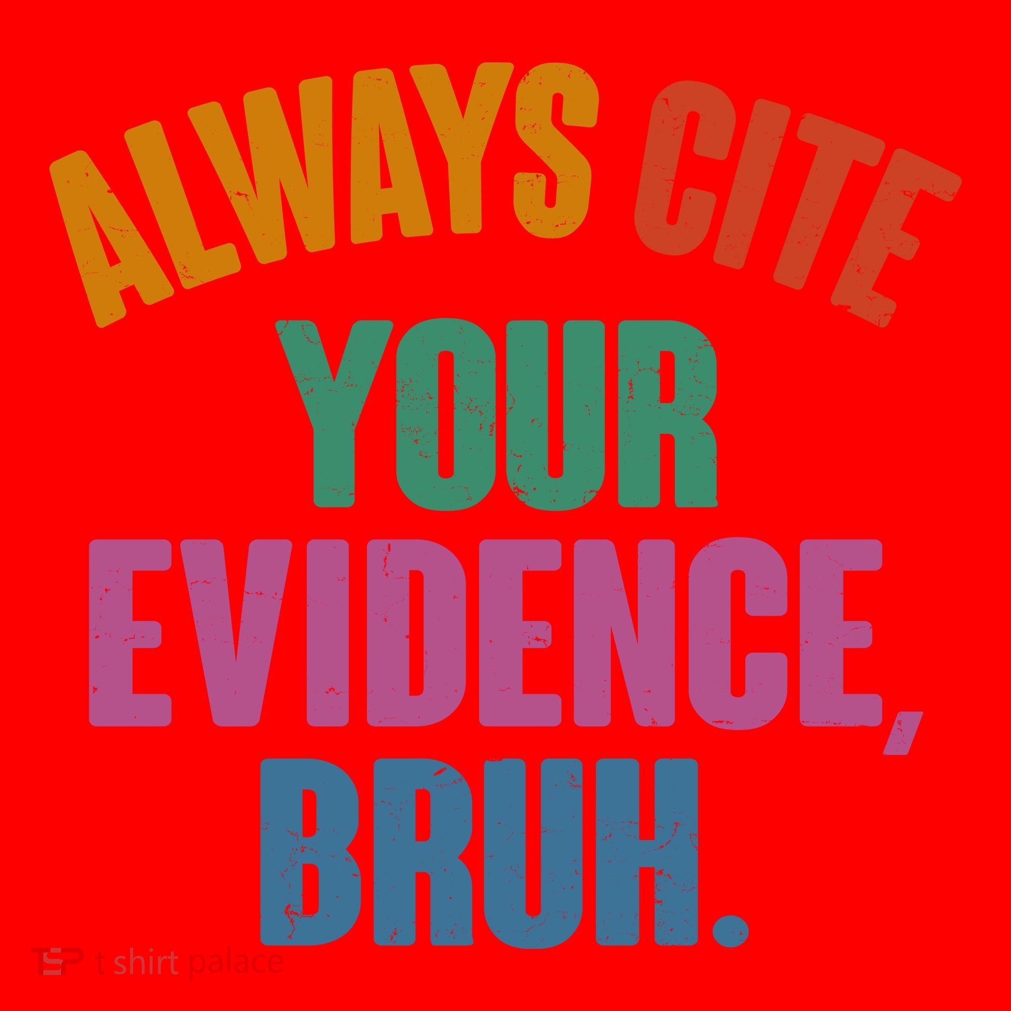 Funny Always Cite Your Evidence Bruh Santa Hat