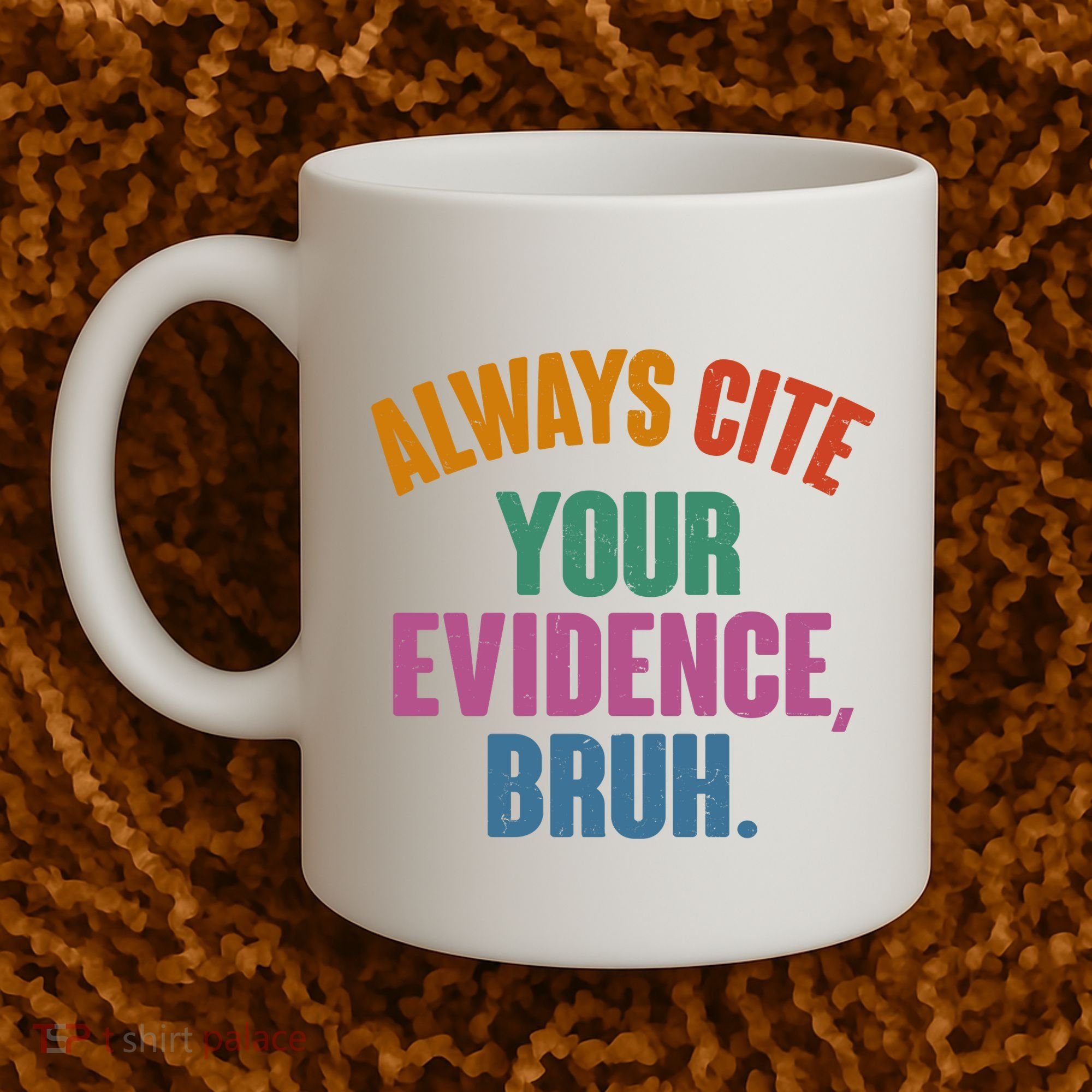 Funny Always Cite Your Evidence Bruh Coffee Mug