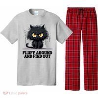 Funny Angry Cat Fluff Around And Find Out Cute Gift Pajama Set thumb 0