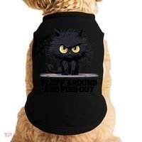 Funny Angry Cat Fluff Around And Find Out Cute Gift Doggie Tank thumb 0