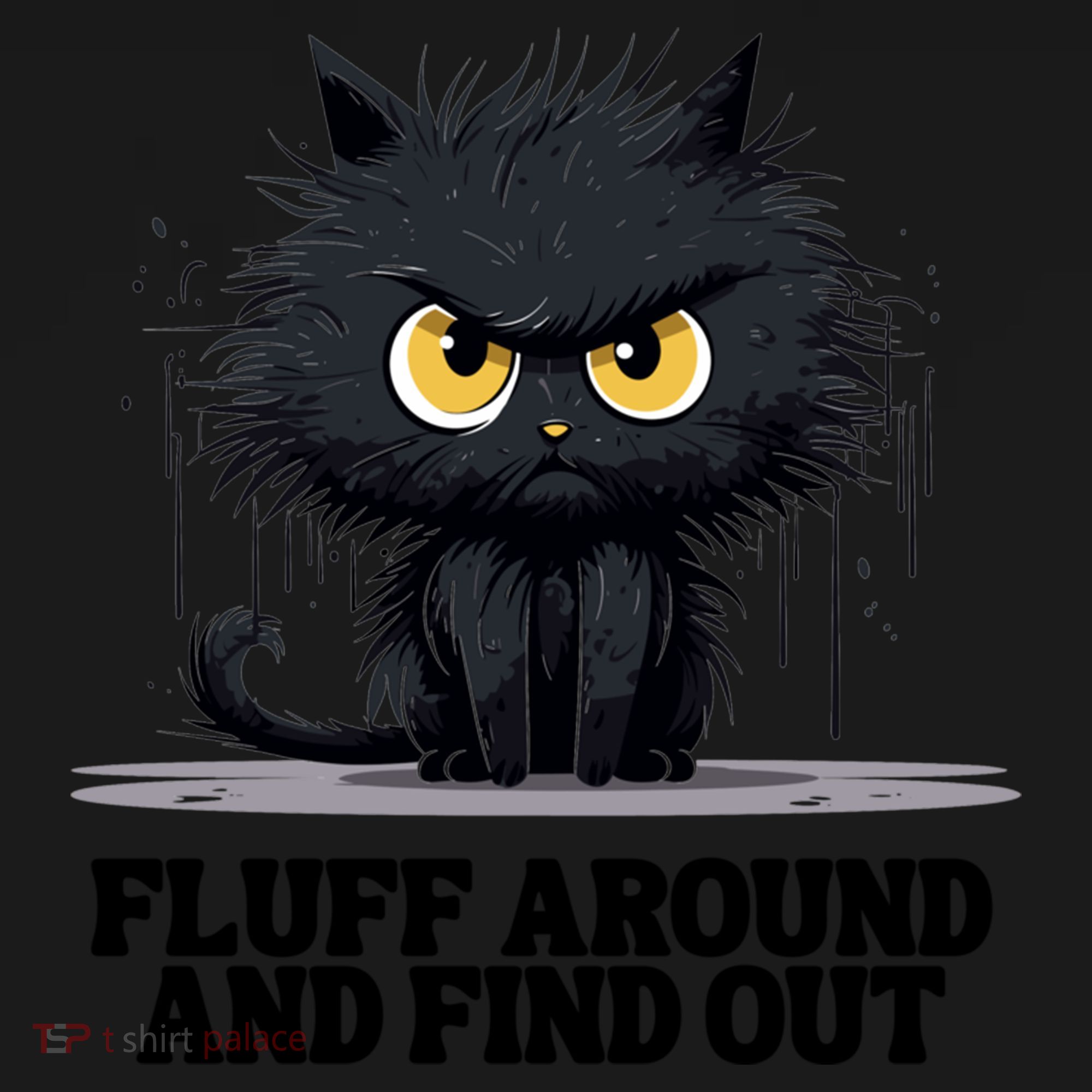 Funny Angry Cat Fluff Around And Find Out Cute Gift Ornament