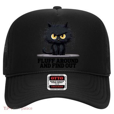 Funny Angry Cat Fluff Around And Find Out Cute Gift Hat