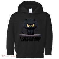 Funny Angry Cat Fluff Around And Find Out Cute Gift Toddler Hoodie thumb 0