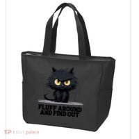 Funny Angry Cat Fluff Around And Find Out Cute Gift Tote Bag thumb 3