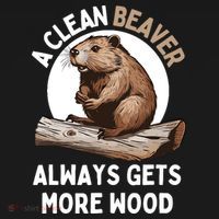 Funny A Clean Beaver Always Gets More Wood Beaver Lover Ornament thumb 1